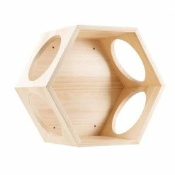 MYZOO BusyCat Wall Mounted Small Wood Cat Bed by AndMakers