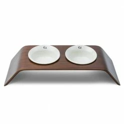 K1 CapCap Pet Food Table in Walnut by AndMakers