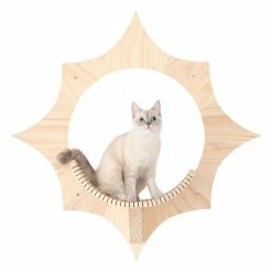 MYZOO Solar Beige Wall Mounted Cat Shelves Furniture Cover by AndMakers