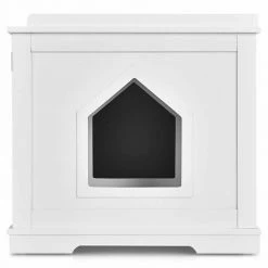 29.5 in. x 21 in. Cat Litter Box Wooden Enclosure Pet House Sidetable Washroom by ANGELES HOME