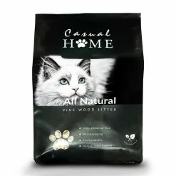 20 lbs. 100% Natural Pine Pellet Unscented Non-Clumping Cat Litter by Casual Home