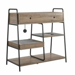 O'Malley Accent Table with Medium Cat Bed, Rustic Oak by OLLIE & HUTCH