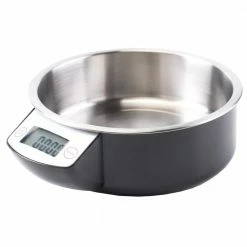 Digital Scale Dog Feeding Bowl, Removable Washable Stainless Steel Bowl by Unbranded