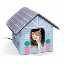 18 in. x 22 in. x 17 in. Outdoor Heated Kitty House-Cottage Style by K and H Pet Products