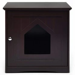 Sidetable Nightstand Weatherproof Multi-Function Cat House by ANGELES HOME