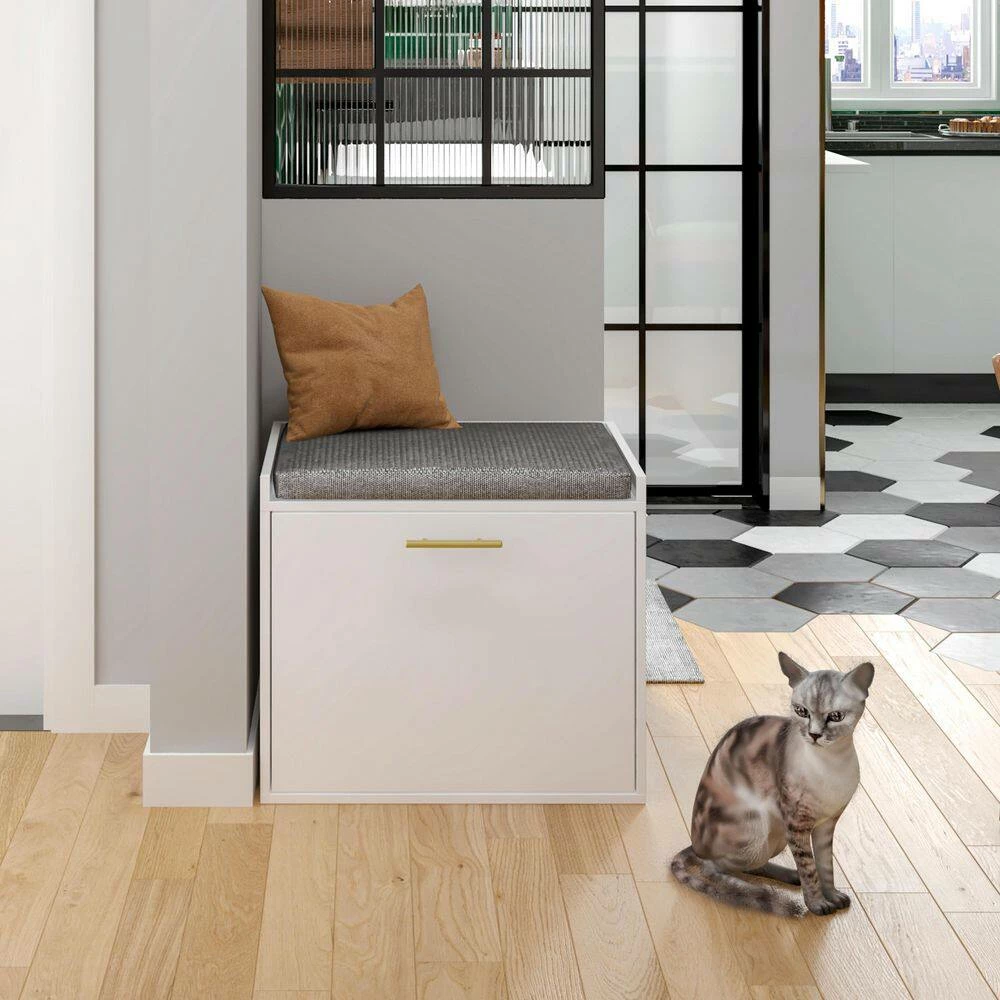 Cat house, with cushion, Shoe changing stool and cat house In One PB&MDF by Tatayosi - Image 7