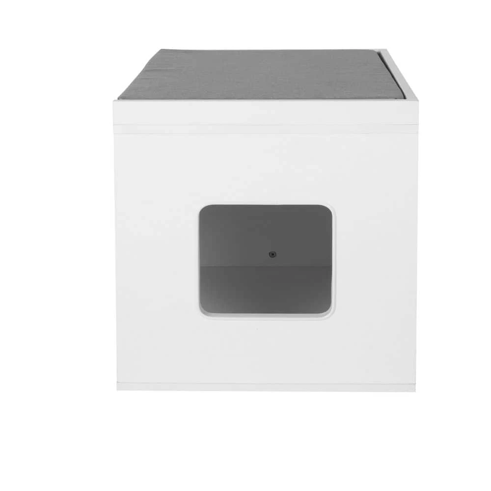 Cat house, with cushion, Shoe changing stool and cat house In One PB&MDF by Tatayosi