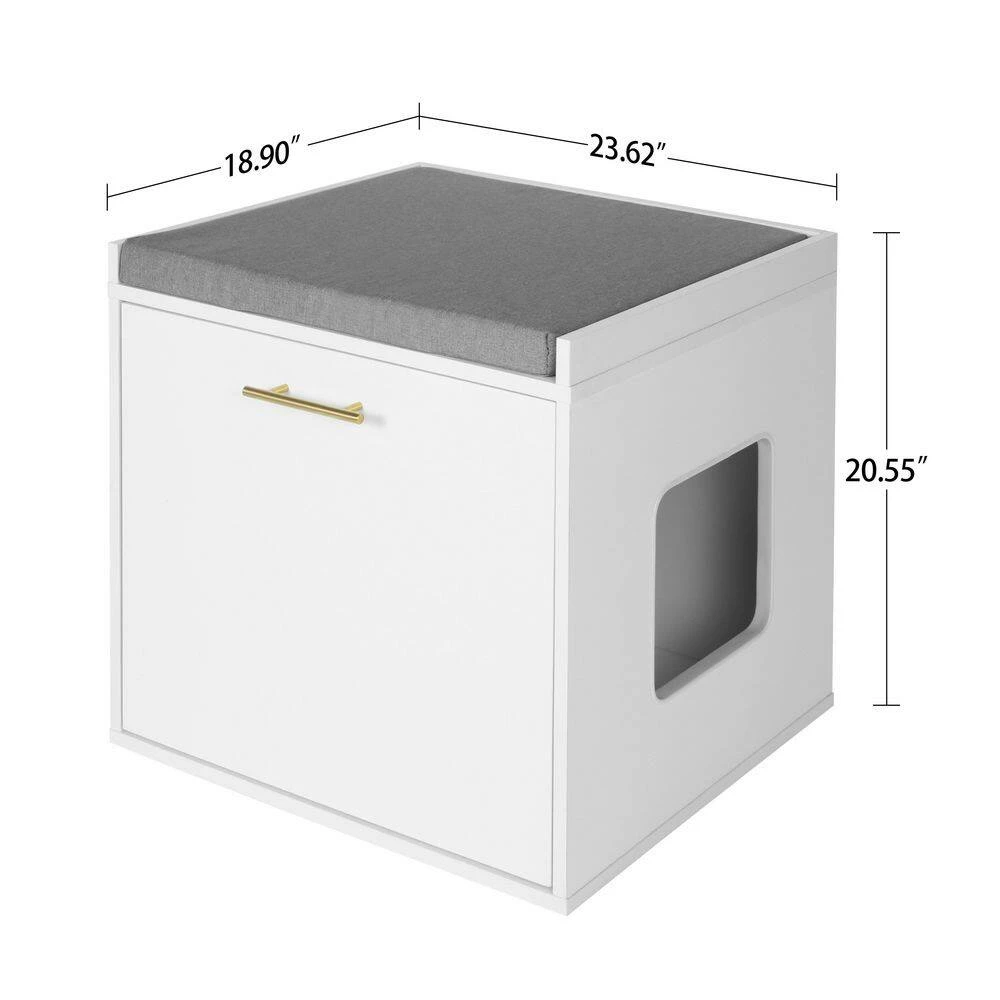 Cat house, with cushion, Shoe changing stool and cat house In One PB&MDF by Tatayosi - Image 6