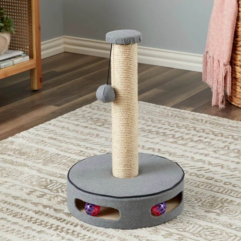 19.7 in. Elm Cat Scratch Post and Play by Two By Two - Image 3