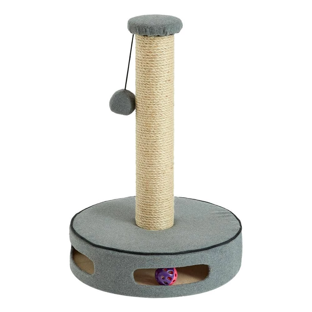 19.7 in. Elm Cat Scratch Post and Play by Two By Two