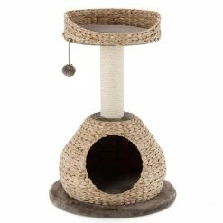 Particle Board 28 in. Hand-Made Cat Tree Tower with Jump Platform by ANGELES HOME
