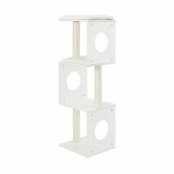Sheree 50 in. White Cat Tree by Sam's Pets