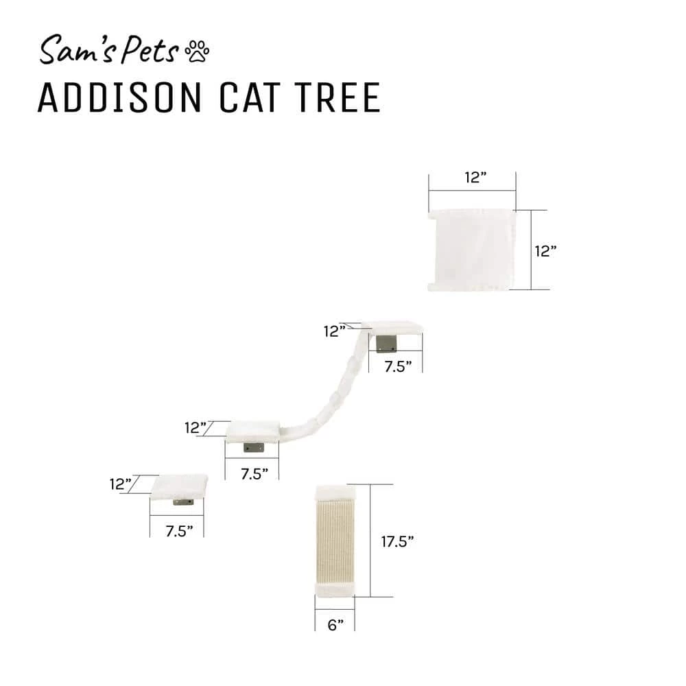Addison Wall Climber Cat Tree by Sam's Pets - Image 12