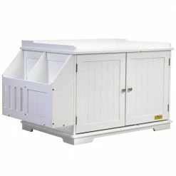 Large Cat House Litter Box Enclosure Hidden Kitty Washroom by COZIWOW