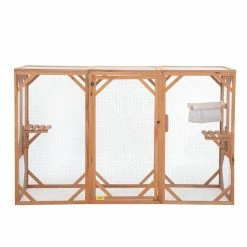 Large Cat Cage Enclosure Catio With Sunlight Roof by COZIWOW