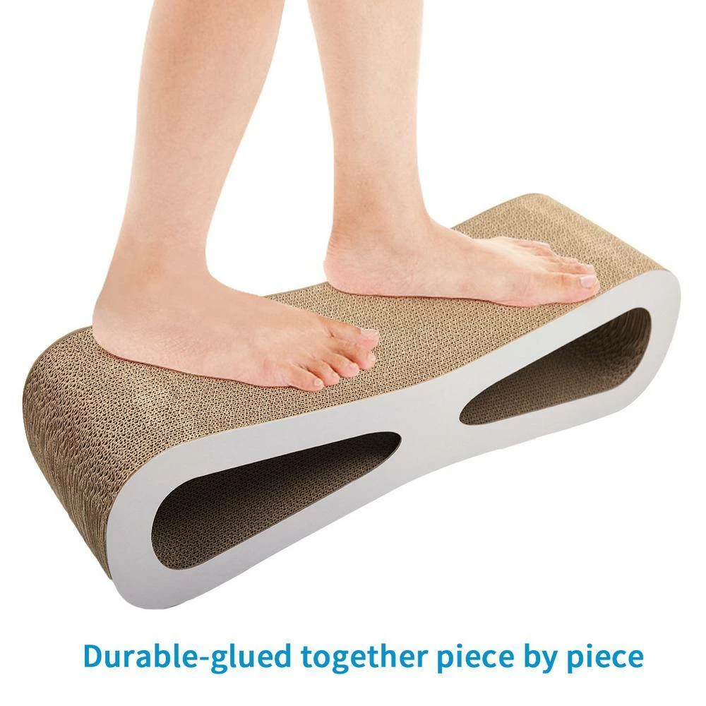 Cat Scratching Pad Lounge Post Cardboard Play Rest Bed by COZIWOW - Image 5