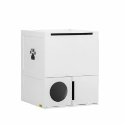 Hidden Cat Litter Box Enclosure Furniture by COZIWOW