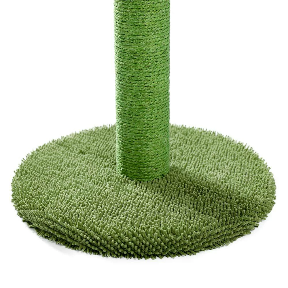 27.60 in. H Lovely Cactus Pet Cats Scratching Posts and Trees with Interactive Ball in Green by Foobrues - Image 5