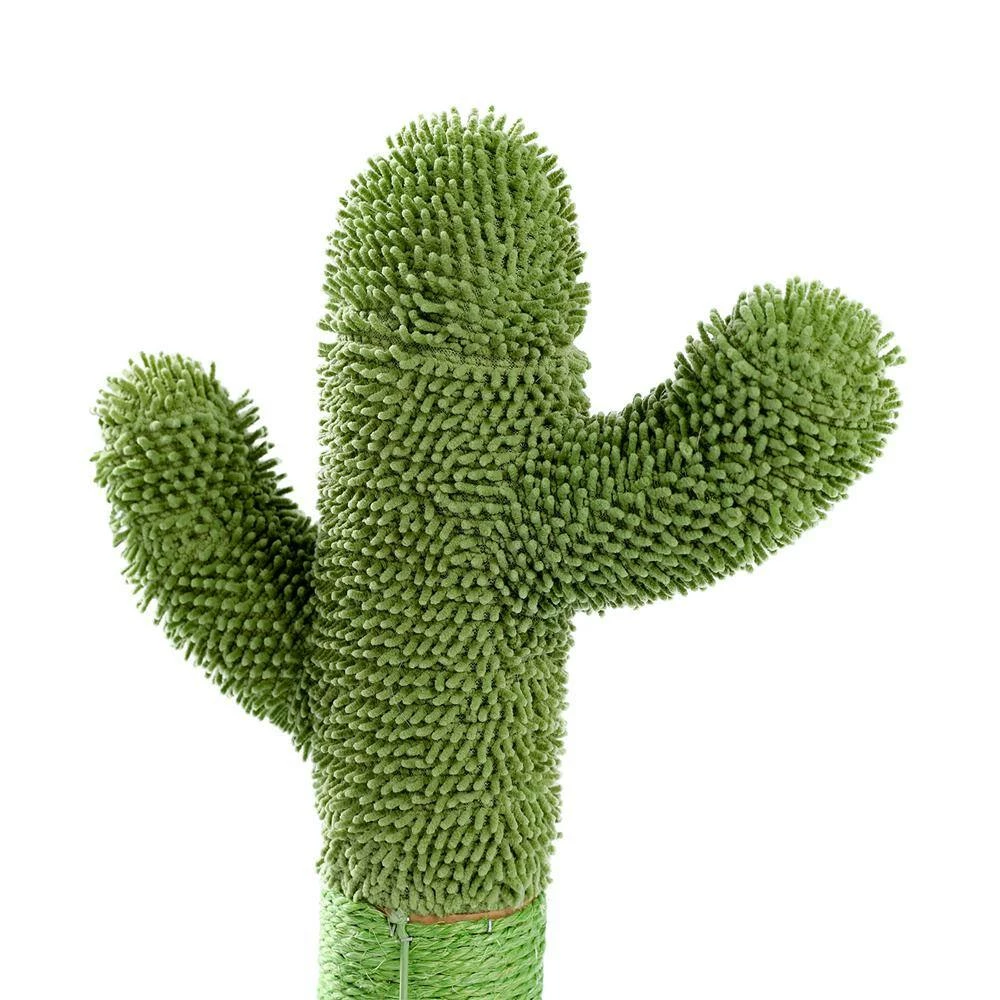 27.60 in. H Lovely Cactus Pet Cats Scratching Posts and Trees with Interactive Ball in Green by Foobrues - Image 6