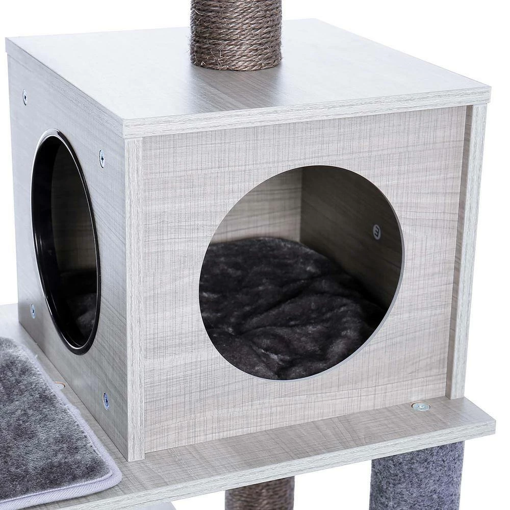 All-in-1 Marble Cat Tree Medium Activity Center by Foobrues - Image 4