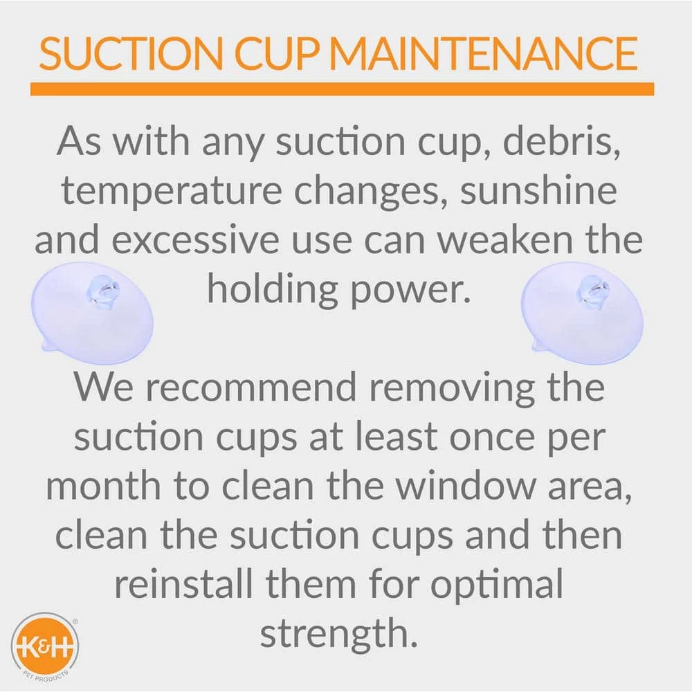 12 in. x 23 in. Medium Chocolate EZ Mount Kitty Sill Deluxe with Bolster Bed by K and H Pet Products - Image 8