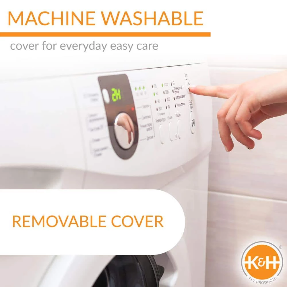 12 in. x 23 in. Medium Chocolate EZ Mount Kitty Sill Deluxe with Bolster Bed by K and H Pet Products - Image 7