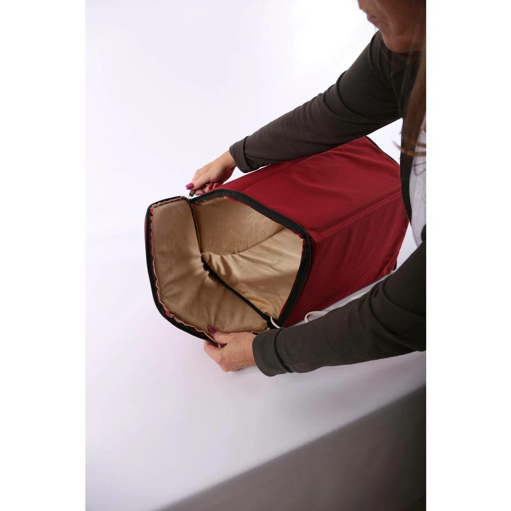 16 in. x 15 in. x 14 in. Red/Tan Indoor Pet House by K and H Pet Products - Image 3