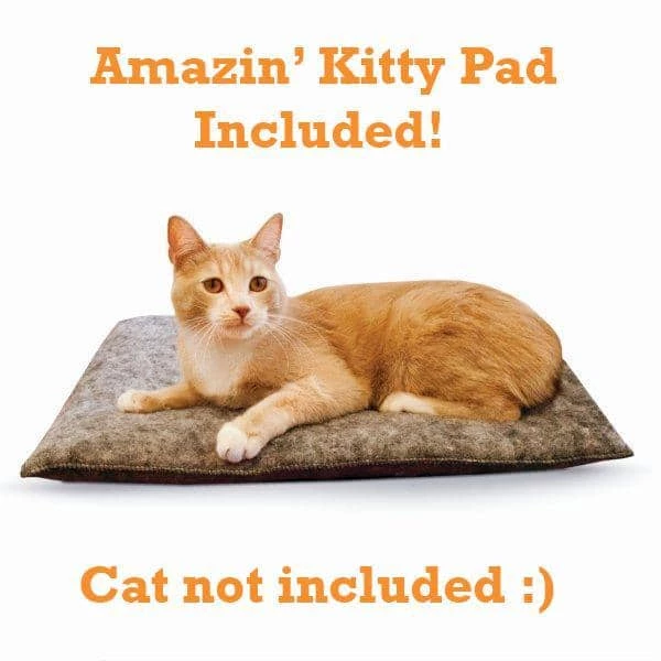 Natural Wood Birchwood Manor Kitty Home (Unheated) - 18 in. x 16 in. x 15 in. by K and H Pet Products - Image 8