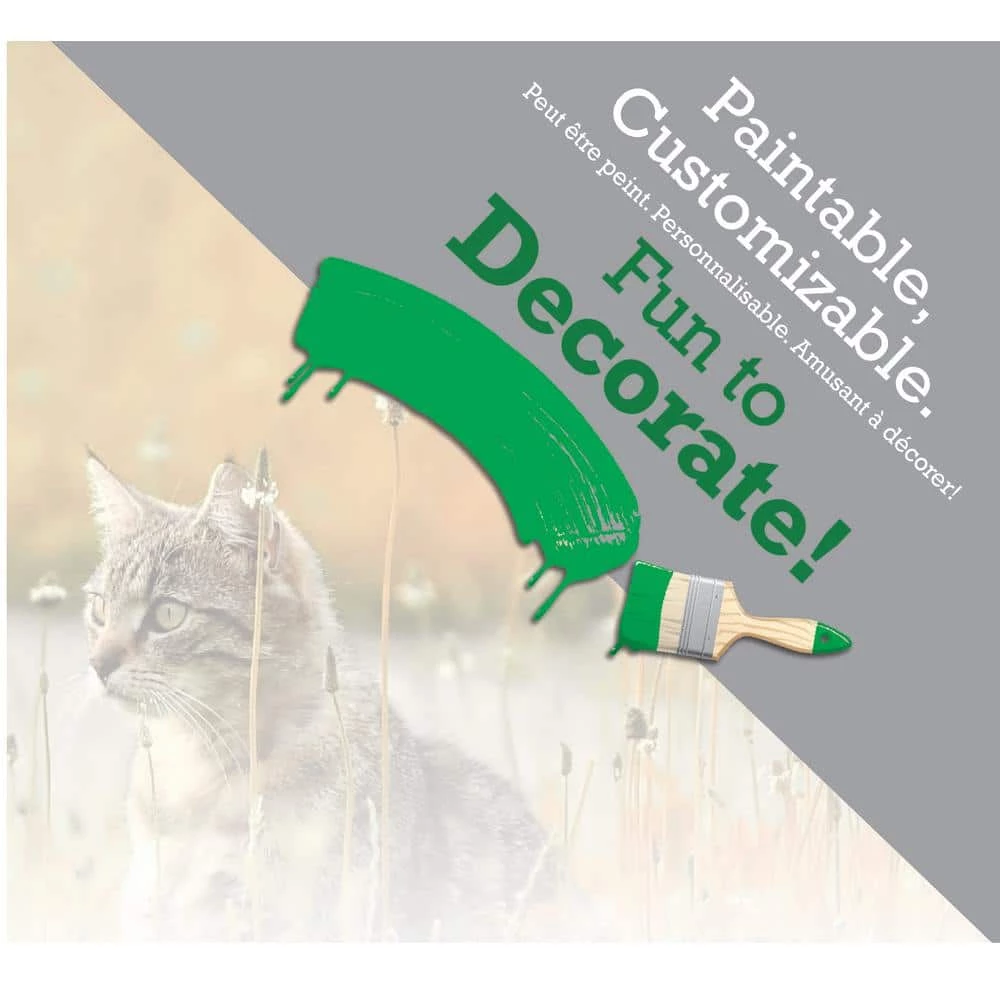 Natural Wood Birchwood Manor Kitty Home (Unheated) - 18 in. x 16 in. x 15 in. by K and H Pet Products - Image 7