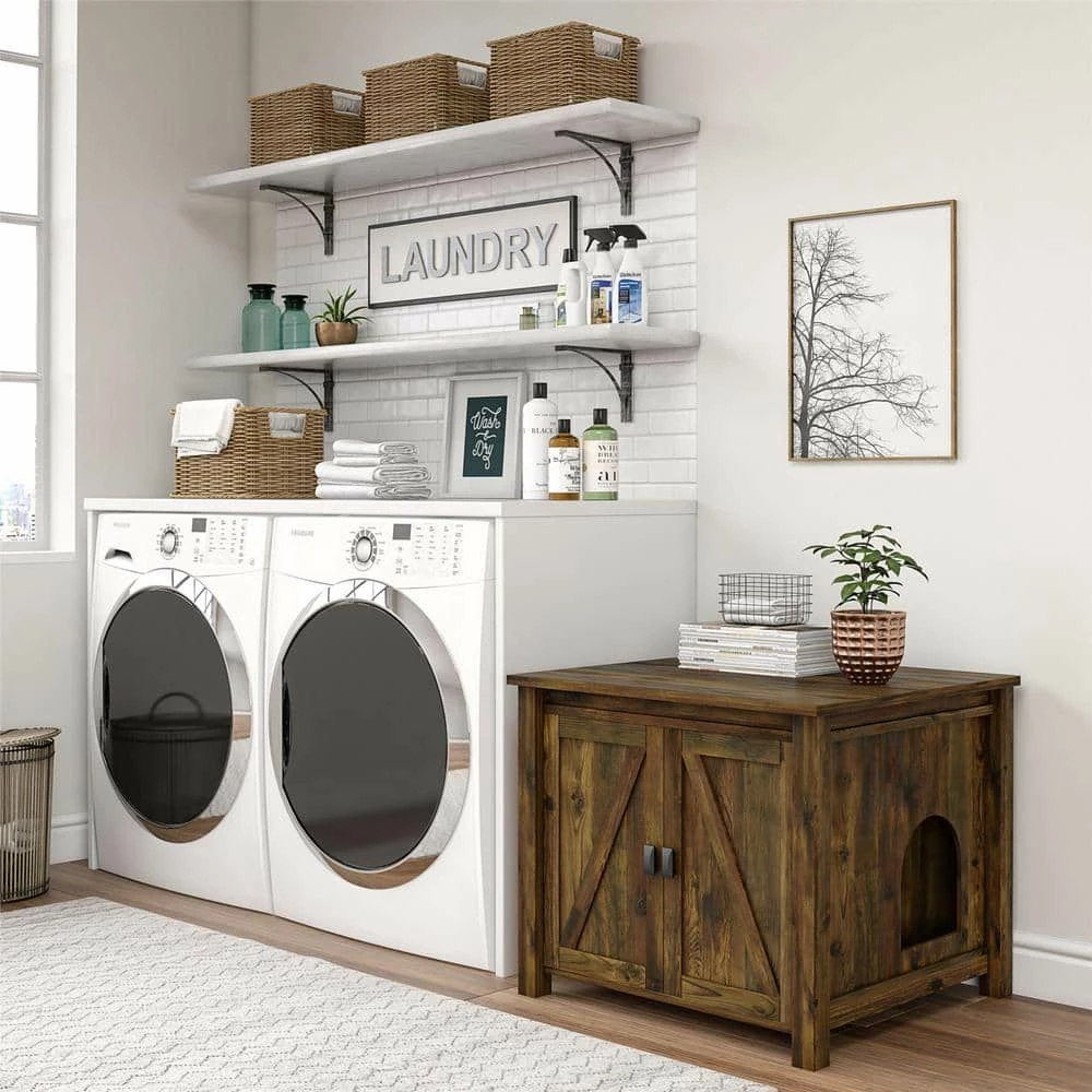 Farmington Litter Box Enclosure, Rustic by OLLIE & HUTCH - Image 4