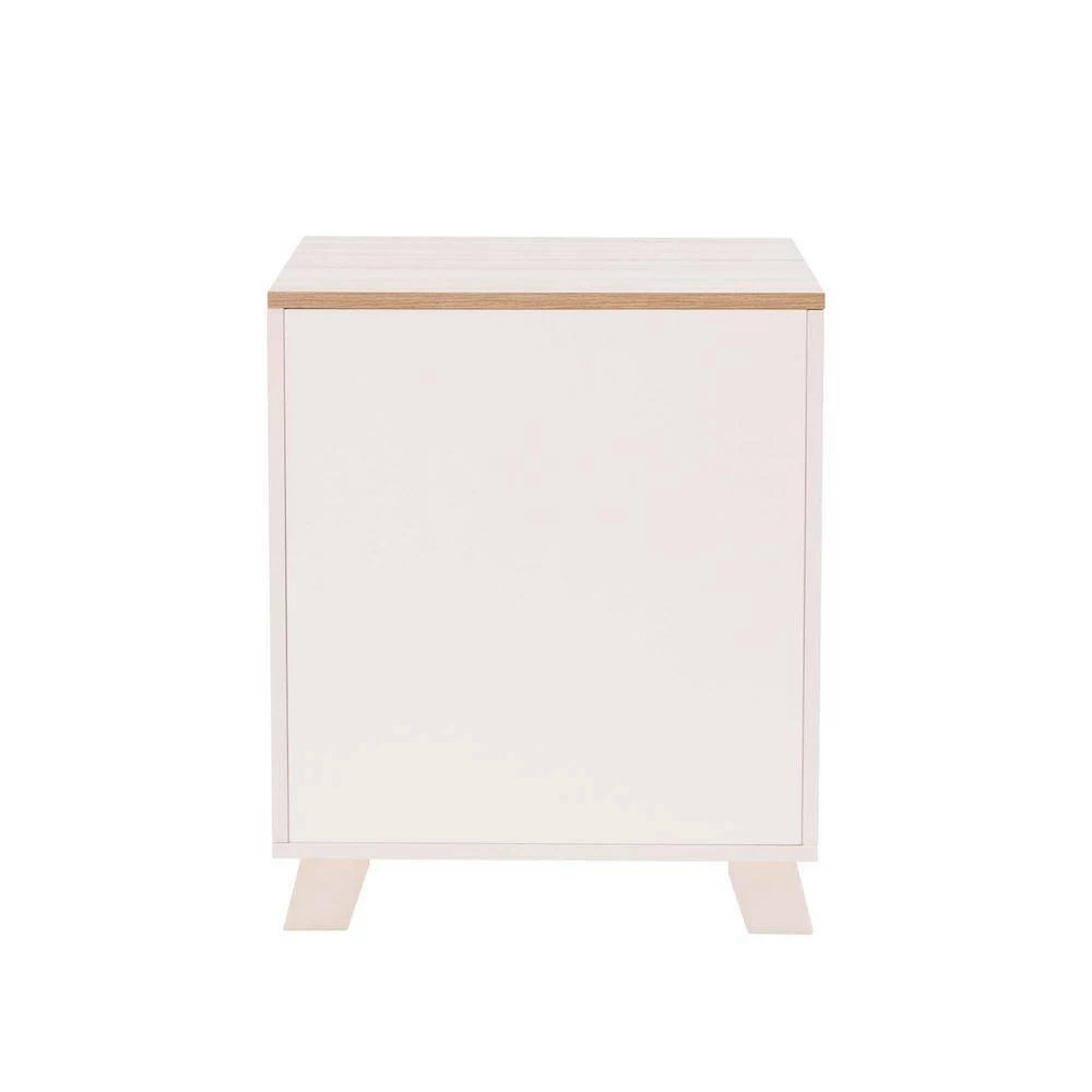 Elyse Elevated Wooden Cat Litter Box Enclosure Side Table, Tan by TEAMSON PETS - Image 2