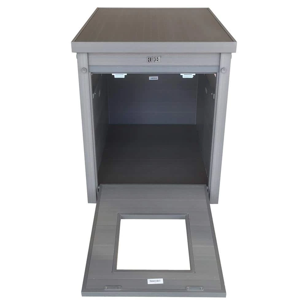 ECOFLEX Litter Box Cover End Table in Grey by New Age Pet - Image 4