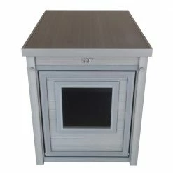 ECOFLEX Litter Box Cover End Table in Grey by New Age Pet