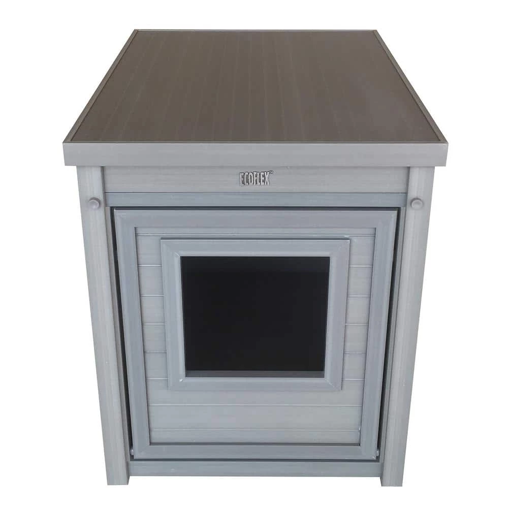 ECOFLEX Litter Box Cover End Table in Grey by New Age Pet
