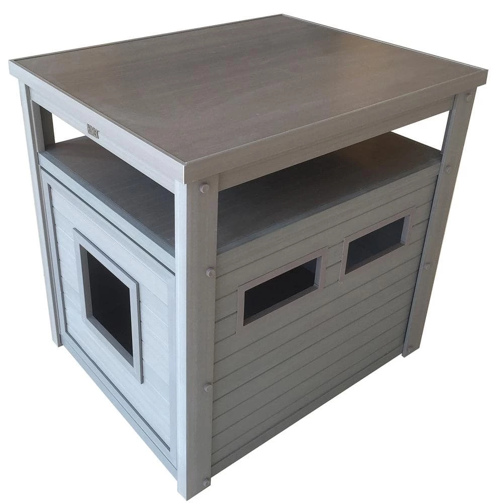 ECOFLEX Litter Box Cover End Table in Grey by New Age Pet - Image 2