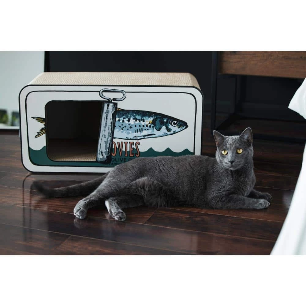 Olive Catalan Cat Scratcher by PARK AND BENCH