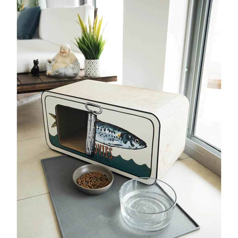 Olive Catalan Cat Scratcher by PARK AND BENCH - Image 4