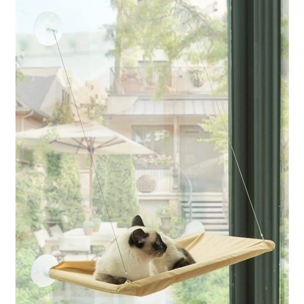 Window Mounted Window Perch Cat Resting Bed Hanging Seat Shelf Pet Hammock by PAWSMARK - Image 2