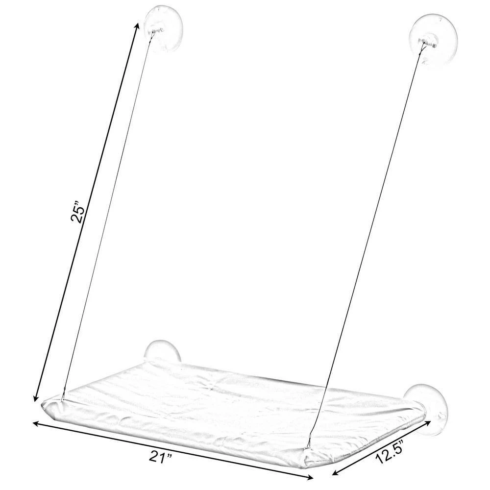 Window Mounted Window Perch Cat Resting Bed Hanging Seat Shelf Pet Hammock by PAWSMARK - Image 6