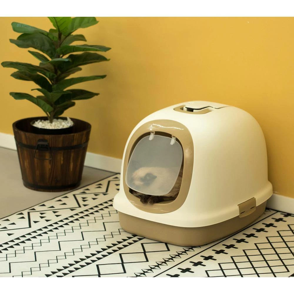 Fully Enclosed Hooded Odor-Free Front Entry Cat Toilet by PAWSMARK - Image 7