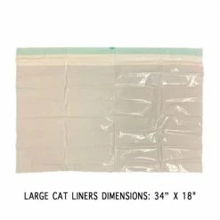 34 in. x 18 in. X-Large Heavy-Duty Cat Litter Box Pan Liners (7 Liners-Box) by Pet N Pet