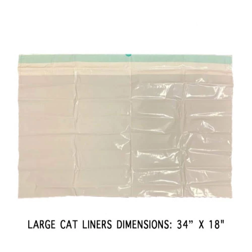 34 in. x 18 in. X-Large Heavy-Duty Cat Litter Box Pan Liners (7 Liners-Box) by Pet N Pet