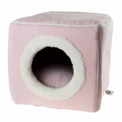 Small Pink Cozy Cave Pet Cube by Petmaker