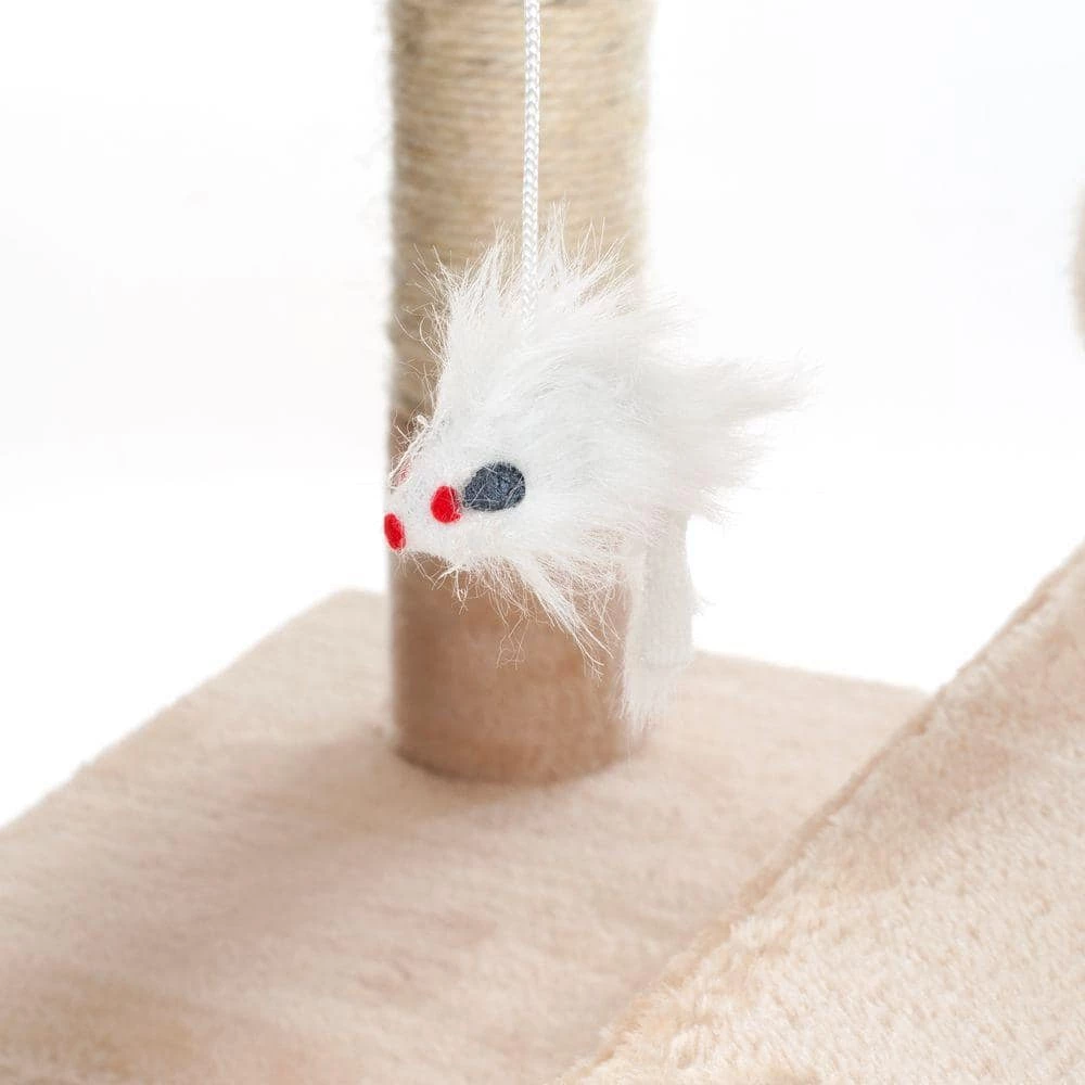 66.25 in. Beige Skyscraper Sleep and Play Cat Tree by Petmaker - Image 3