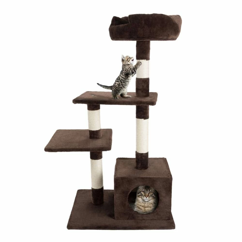43 in. 4-Tier Cat Tree with Penthouse Condo by Petmaker - Image 3