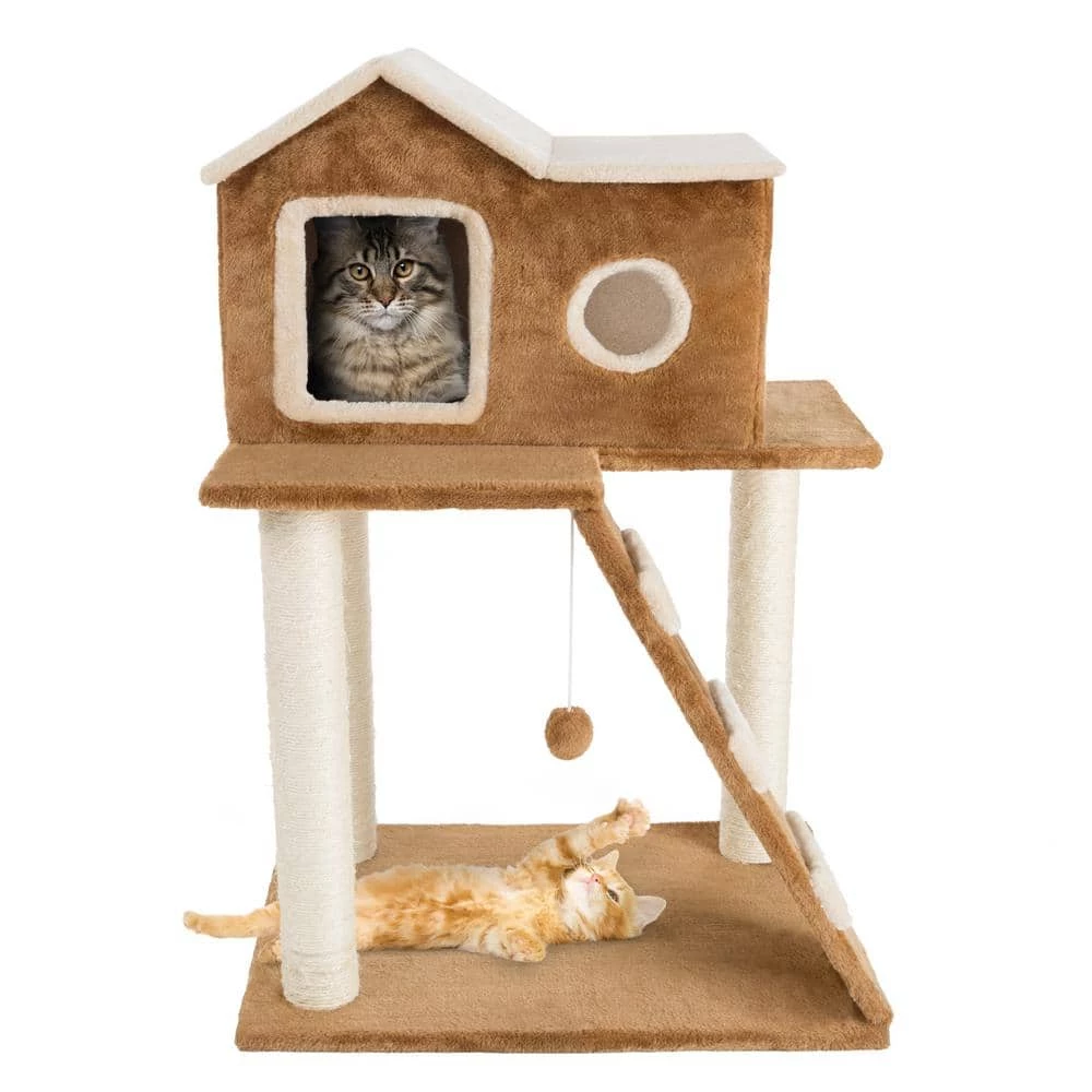 34.5 in. 3-Tier Cat Tree and Condo by Petmaker - Image 3