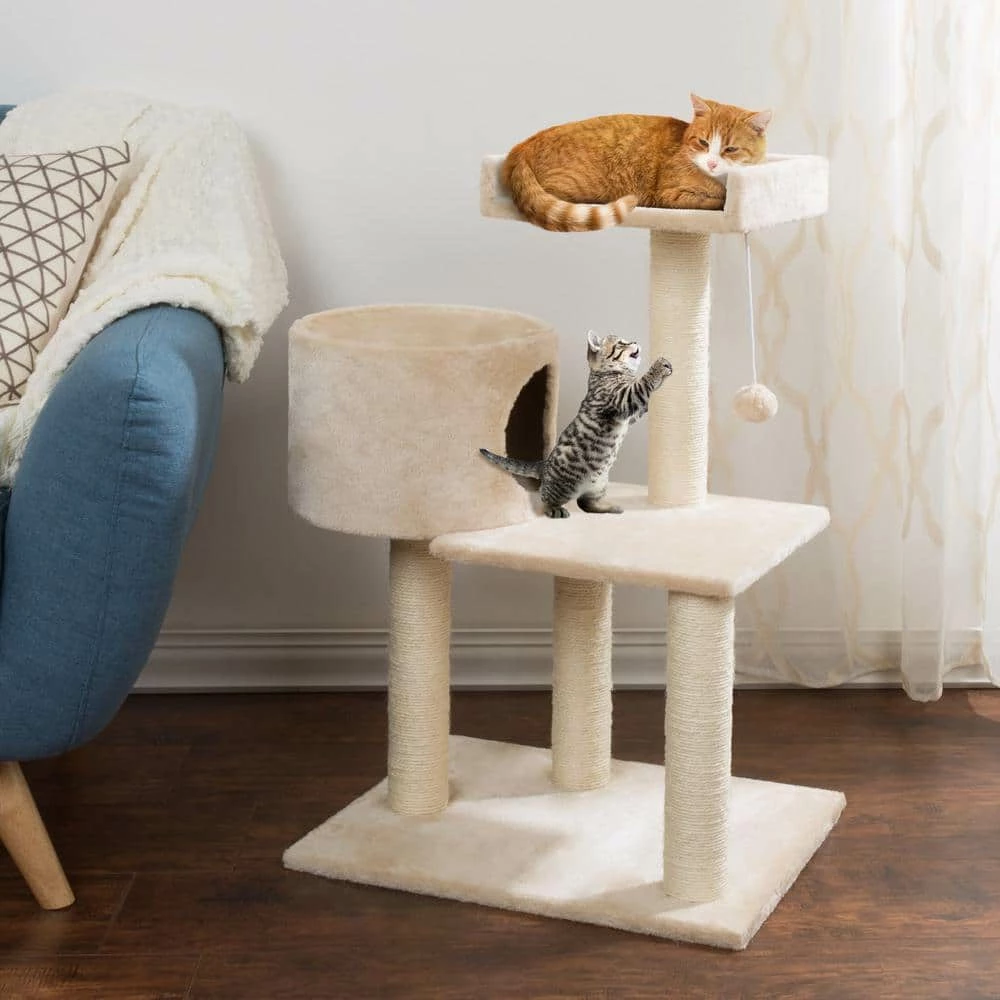 31 in. 3-Tier Cat Tree and Condo by Petmaker - Image 7