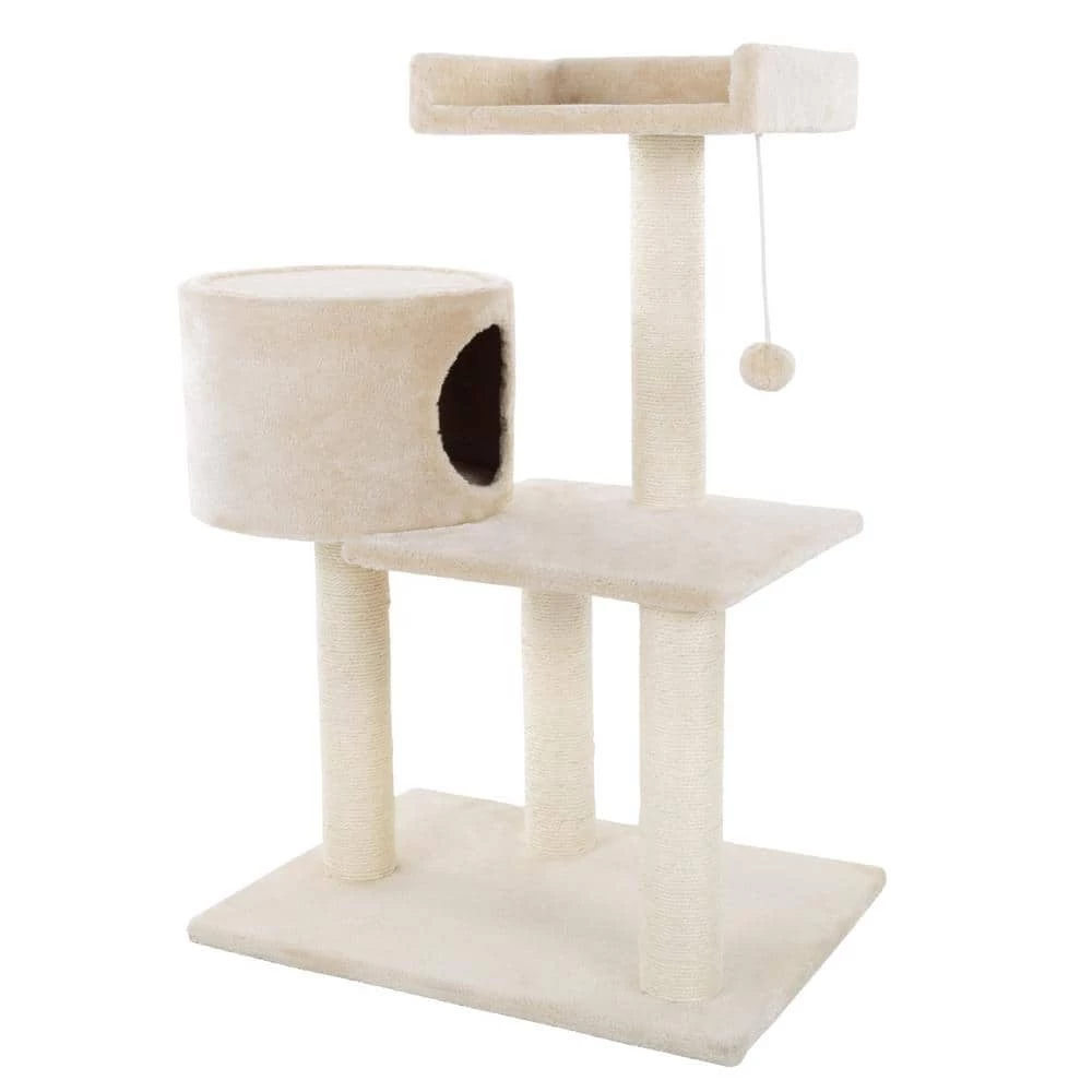 31 in. 3-Tier Cat Tree and Condo by Petmaker