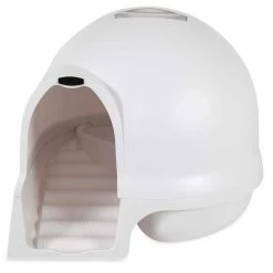 Booda Dome Pearl White Cleanstep Litter Box by Petmate