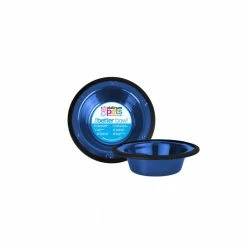 0.75 Cup Switchin Stainless Steel Dog/Cat Diner Feeder Replacement Bowl in Sapphire Blue by Platinum Pets